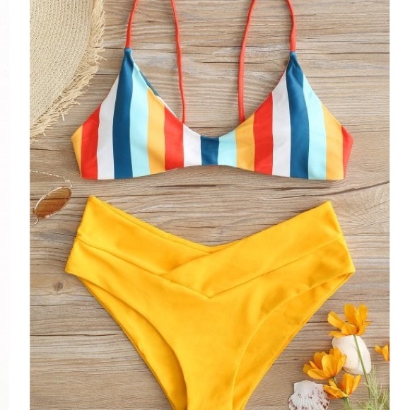 zaful forever young bikini